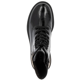 Mukavat, eristetty musta naisten nilkkurit Rieker 72607-00 2