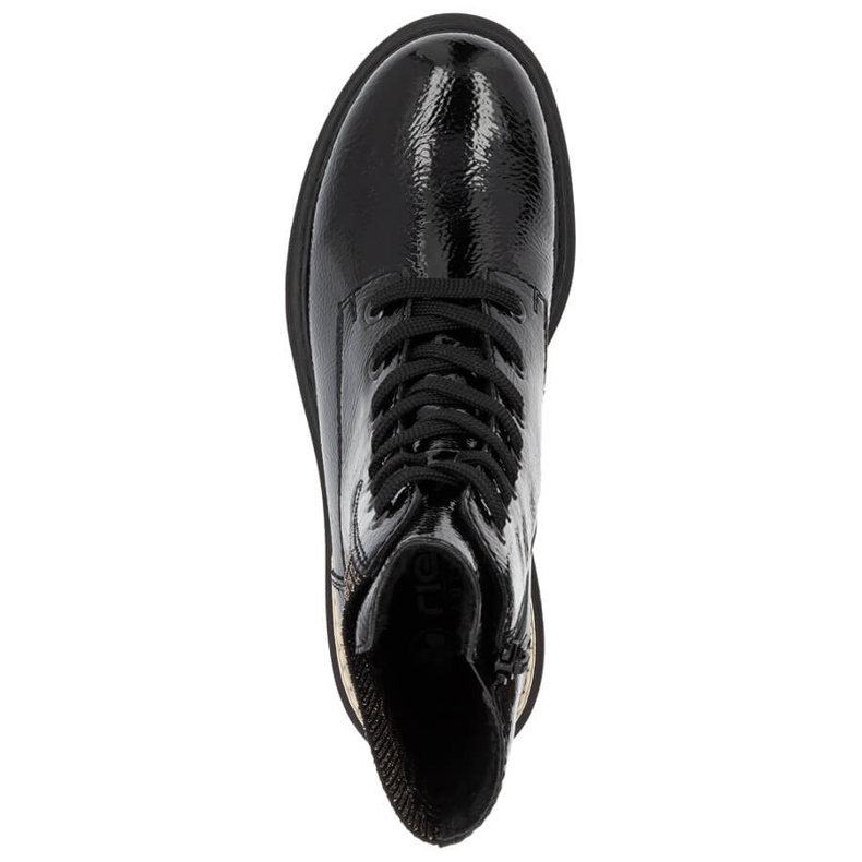 Mukavat, eristetty musta naisten nilkkurit Rieker 72607-00 2