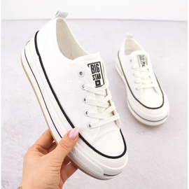 Naisten valkoiset lenkkarit Big Star NN274205 valkoinen 1