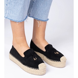 Musta espadrilles paksulla pohjalla 4