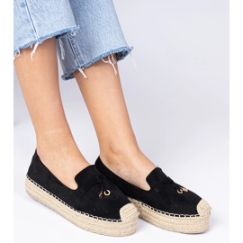Musta espadrilles paksulla pohjalla 2