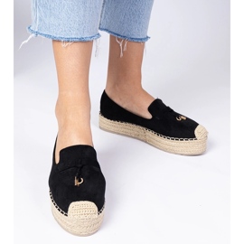 Musta espadrilles paksulla pohjalla 3