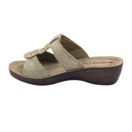 Kultaiset Inblu GL086 tarranauhatossut keltainen ruskea 2