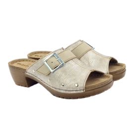 INBLU BL061 hopean beige-solkitossut ruskea harmaa 4