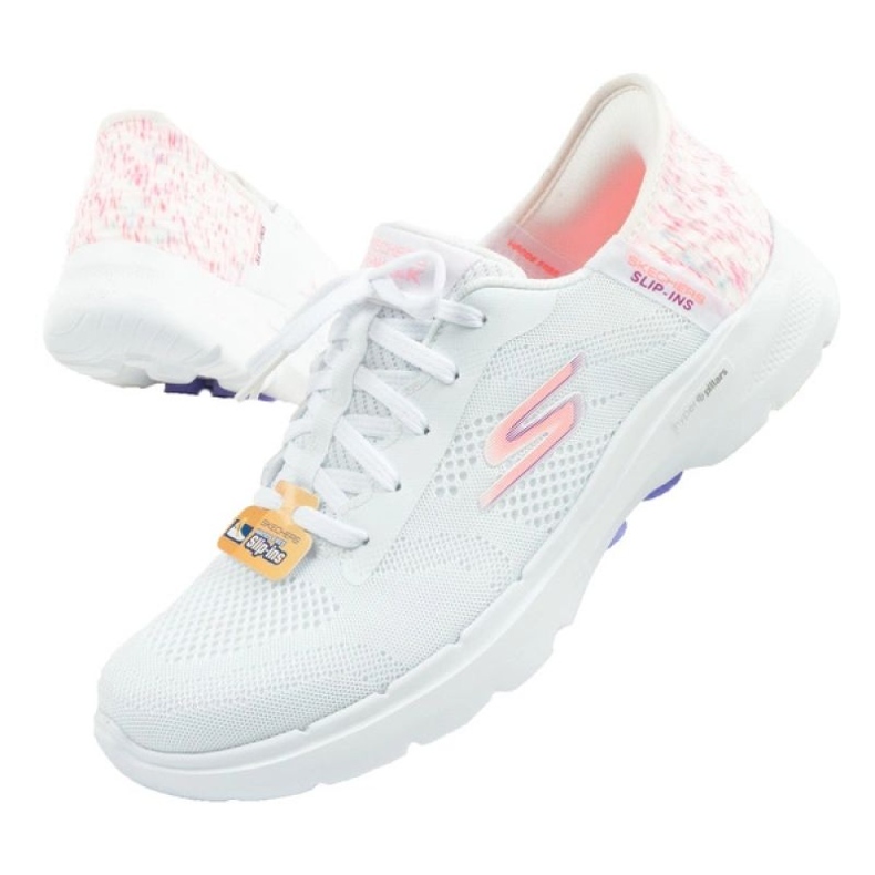 Skechers Go Walk 6 124627/WMLT -kengät valkoinen 1