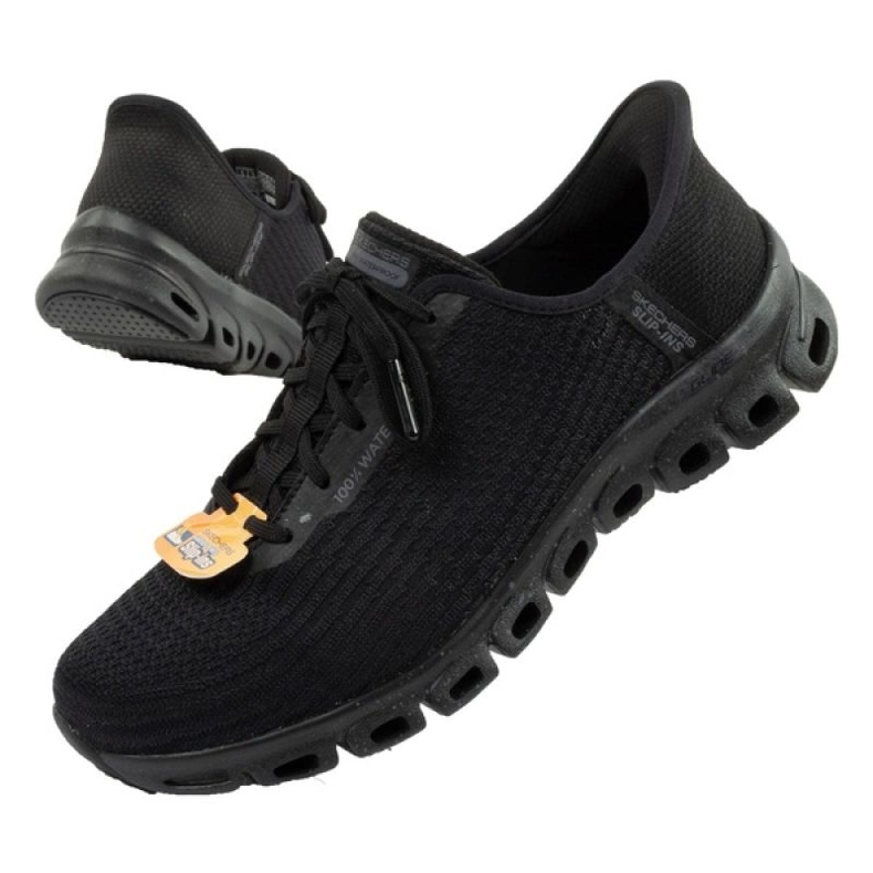Skechers Glide Vaihe 104571/BBK Mustat kengät kalvolla 1