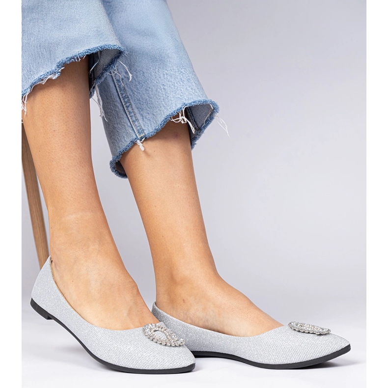 Hopea naisten glitter -balleriinit zirkoneilla 2