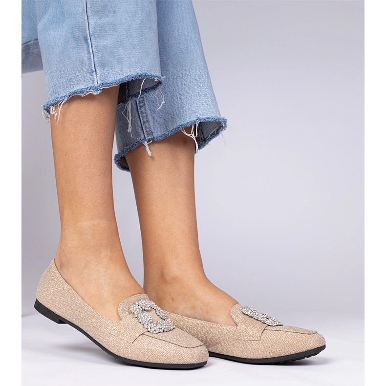 Samppanja kimaltelevat leipät zirkoneilla kultainen 2