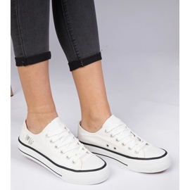 Valkoiset klassiset naisten lenkkarit valkoinen 1