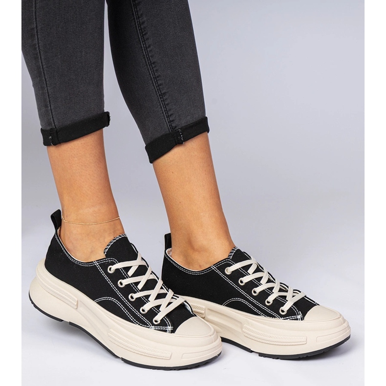 Mustat naisten materiaalit lenkkarit 1