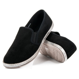 Mckeylor Suede Espadrilles Slip On musta 2