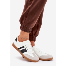 Matalat naisten lenkkarit, joissa on ekologinen nahka valkoinen 1