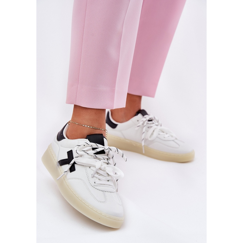 Matala naisten urheilukengät valkoiset valkoinen 2