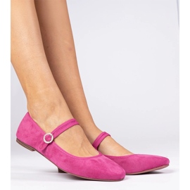 Pink balleriinit Ekozamszista zirkonilla vaaleanpunainen 1