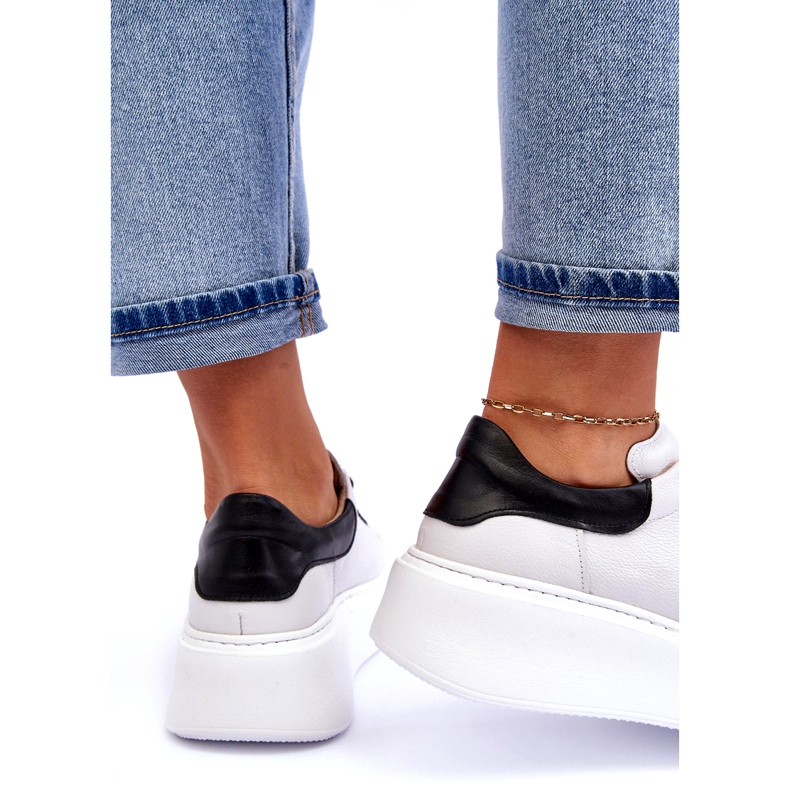 Lemar Naisten nahkaurheilukengät valkoisella alustalla valkoinen 4