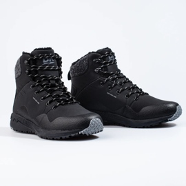 Miesten korkeat vaelluskengät Dk, eristetty musta 1