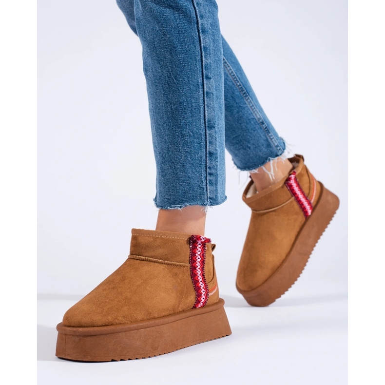 Shelovet naisten kamelinmokkanahkasaappaat ruskea 2