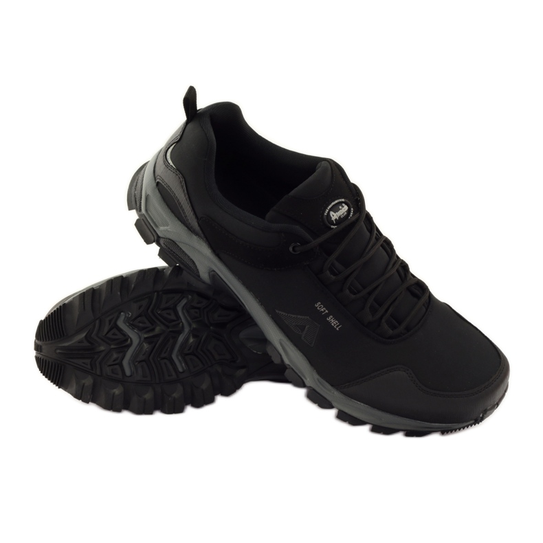 American Club Urheilullinen amerikkalainen vedenpitävä softshell musta 3