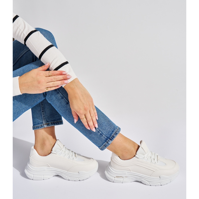 Naisten valkoiset lenkkarit valkoinen 1