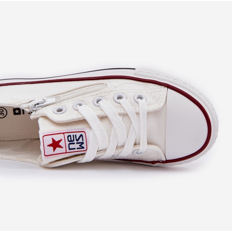 Lasten matala valkoinen pitsi -lenkkarit 2