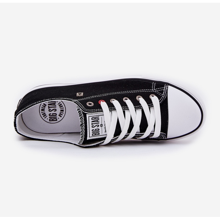 Big Star Miesten iso tähti NN174300 Miesten lenkkarit Hi-Polish System Black musta 2