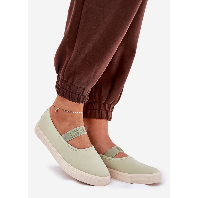 Big Star Naisten iso tähti NN274604 vaaleanvihreät lenkkarit 1