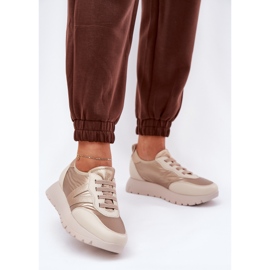 Vinceza Naisten urheilukengät Vincez -alustalla 58510 Zlotys kultainen 2