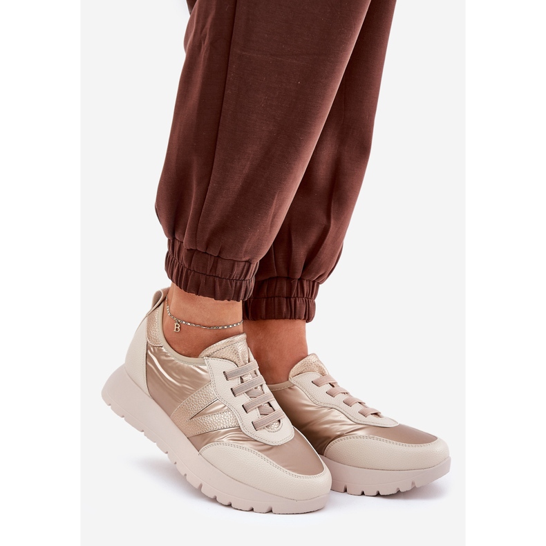 Vinceza Naisten urheilukengät Vincez -alustalla 58510 Zlotys kultainen 1