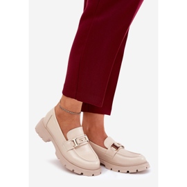 Naisten leipomot, joissa on ekologinen nahkainen beige 1