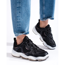 Kylie Tyylikkäät mustat lenkkarit 1