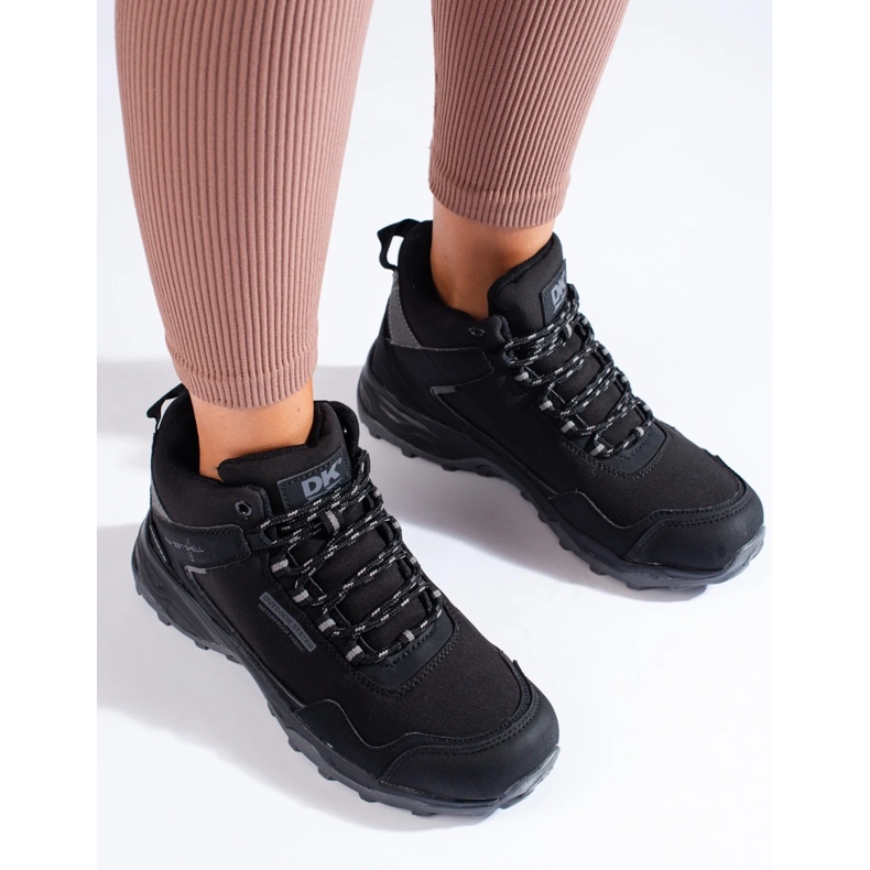 Naisten korkeat vaelluskengät DK musta ja harmaa 2