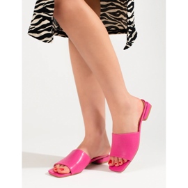 Naisten vaaleanpunaiset Shelovet-korkoiset sandaalit vaaleanpunainen 2