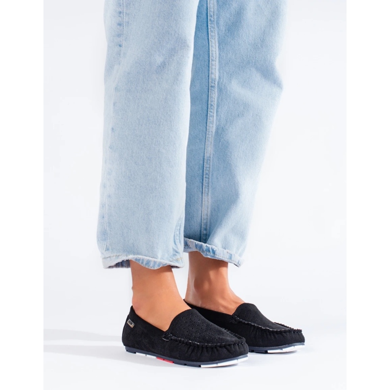 Naisten mustat Shelovet harjakattoiset loaferit 2