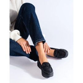 Goodin Mustat ekologiset nahkaiset mokasiinit 2