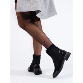 Mustat naisten Shelovet-nauhoitussaappaat 2