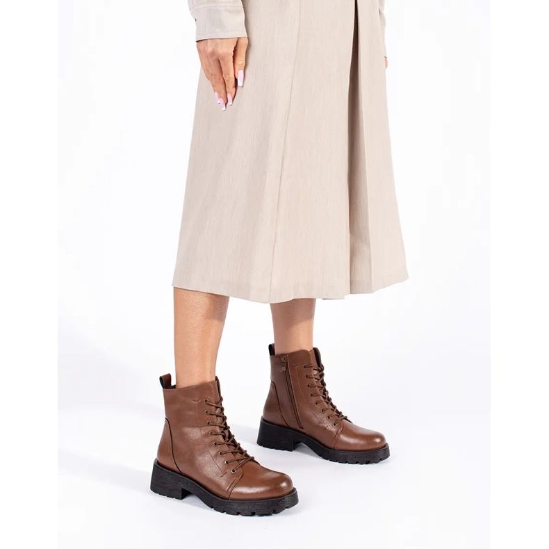 Sergio Leonen ruskeat nahkanilkkurit paksulla pohjalla 2