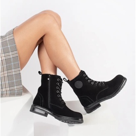 Sergio Leonen mustat naisten laukut luonnollisesta nubukinnahasta 1