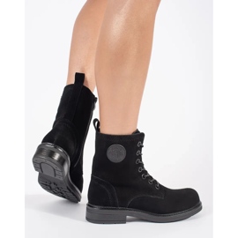 Sergio Leonen mustat naisten laukut luonnollisesta nubukinnahasta 2