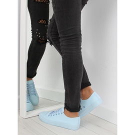 Siniset ja siniset yksiväriset naisten tennarit sininen 2