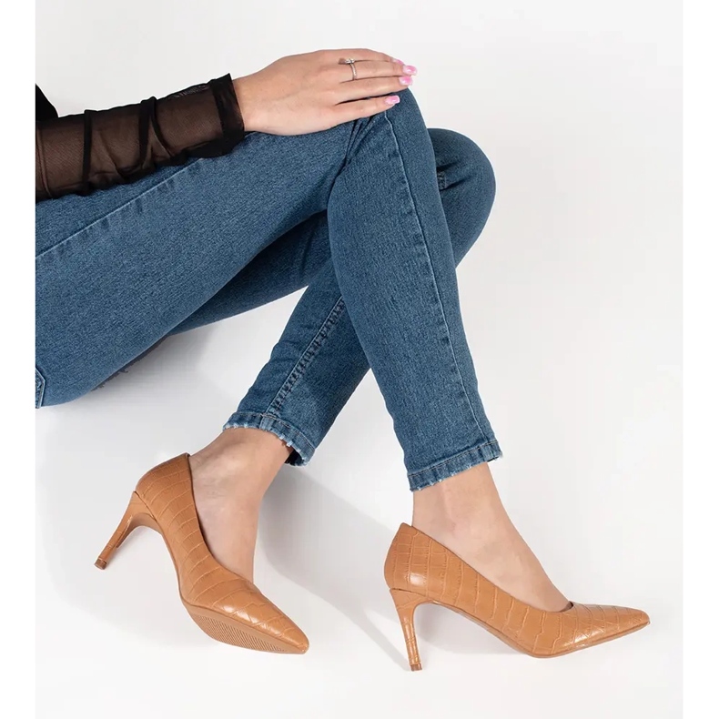 Seastar Tummat beige pumput korkokentällä 2