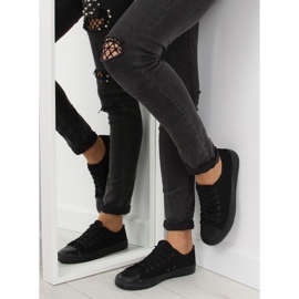 Mustat mustat yksiväriset naisten tennarit 1