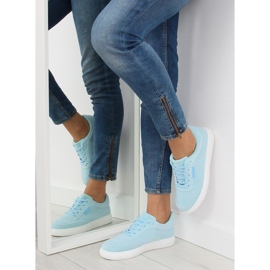 Siniset mokkanahkaiset naisten tennarit NB172 Siniset valkoinen sininen 1