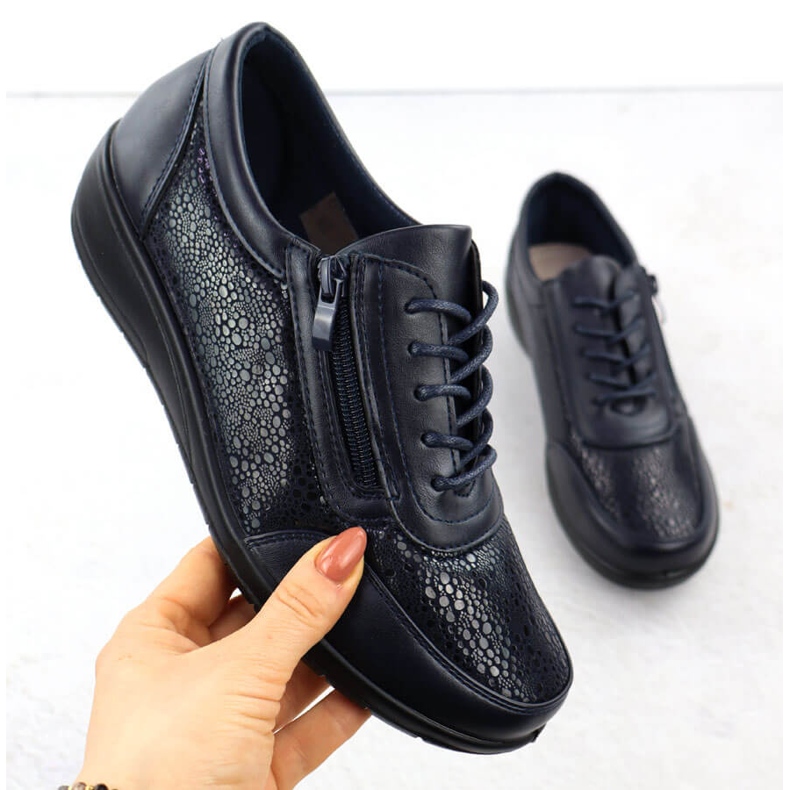 Naisten urheilukengät, joissa on mukava laivastonsininen unisoft 9017 1