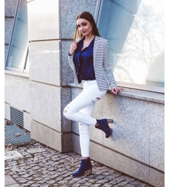 Olivier Sara laivastonsiniset korkokengät sininen 5