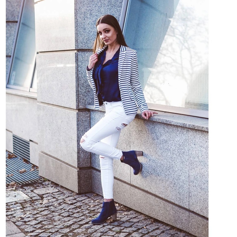 Olivier Sara laivastonsiniset korkokengät sininen 5