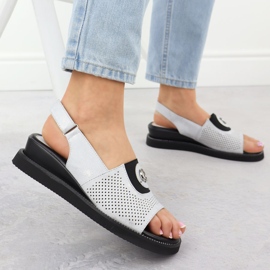 Jezzi Naisten sandaalit lavalla, jossa on kumi hopea Jeszi RMR2267-2 2