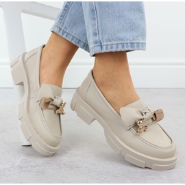 Nahkaiset naisten korot Filippo dp610 nahka beige 1