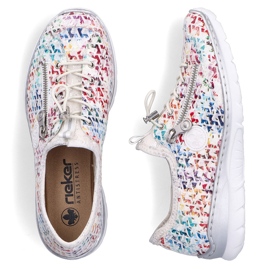 Naisten urheilukengät Openwork White Rieker L3252-90 valkoinen 1