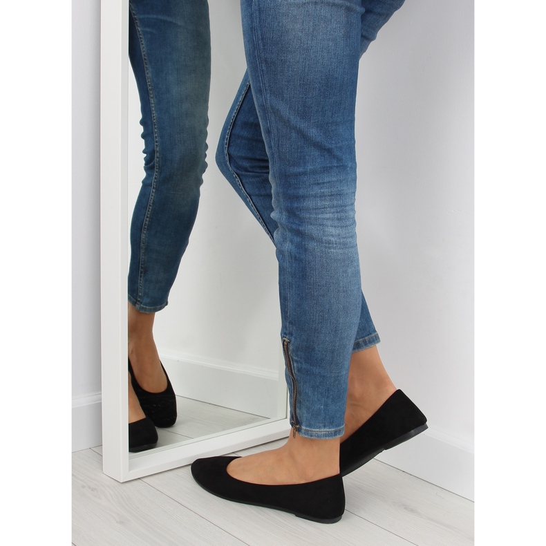 Naisten mustat pehmeät ballerinat 2