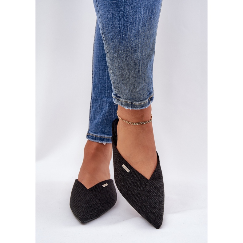 Naisten flip flops terävät varpaat Big Star RR274210 Musta 2